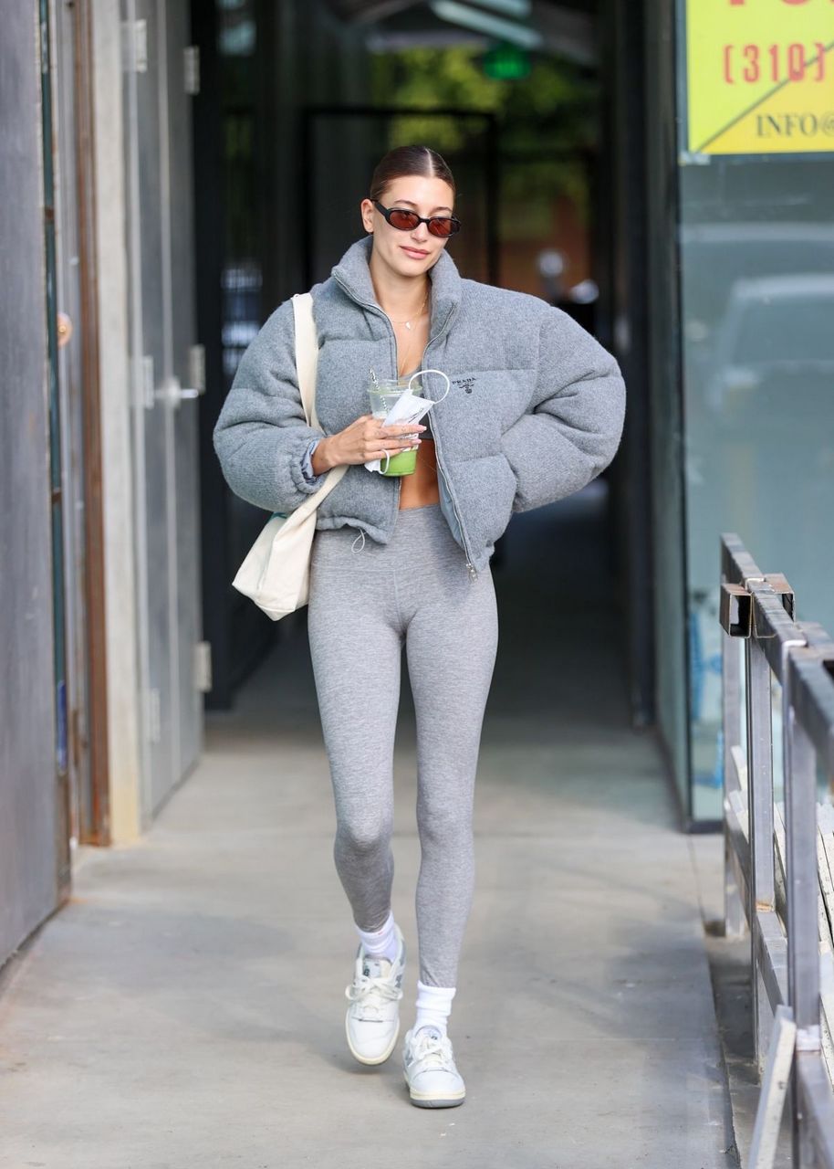 Hailey Bieber And Bella Hadid Leaves Pilates Class Los Angeles