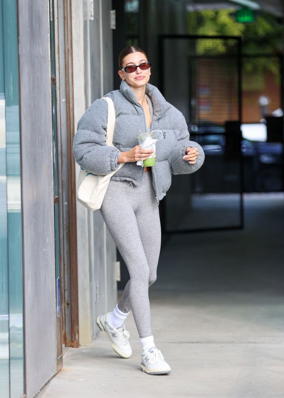 Hailey Bieber And Bella Hadid Leaves Pilates Class Los Angeles