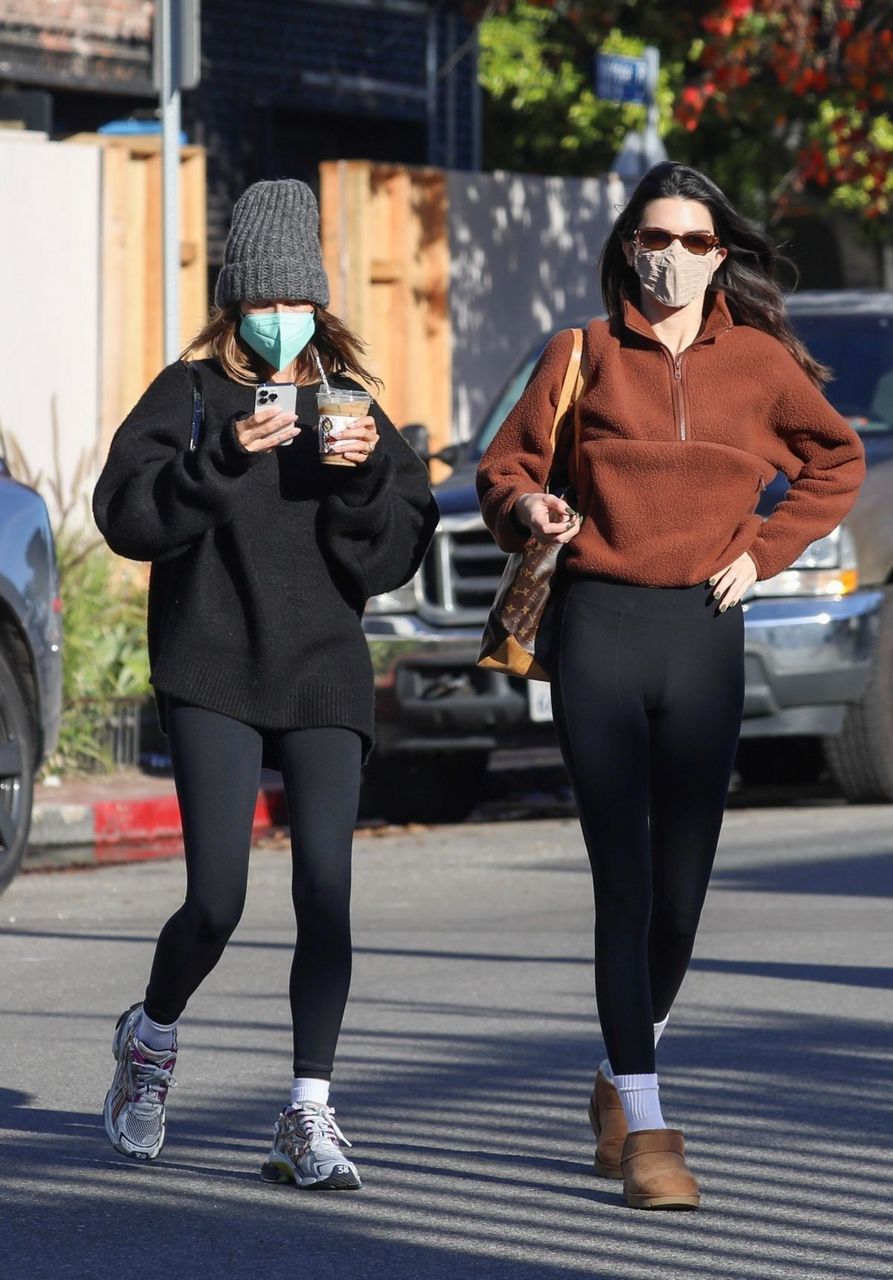 Hailey Bieber And Kendall Jenner Leaves Pilates Class Los Angeles