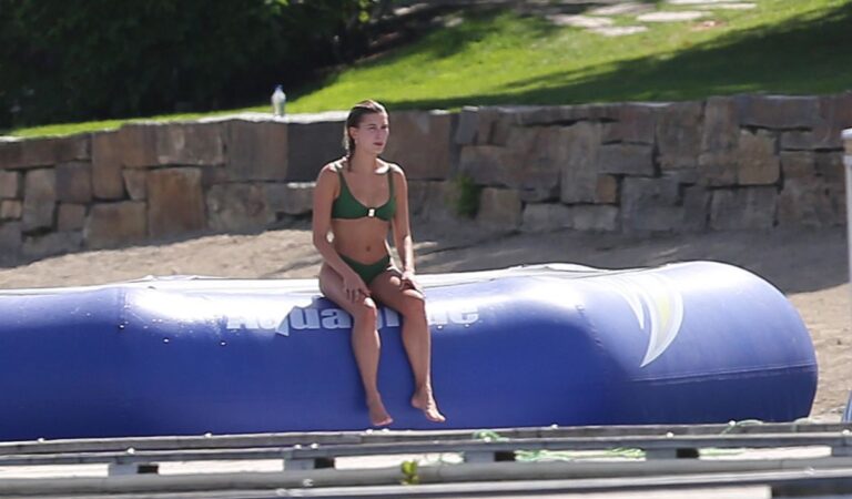 Hailey Bieber Bikini Vacation Idaho (12 photos)