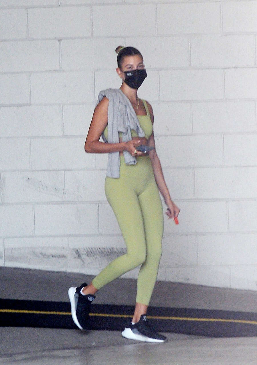 Hailey Bieber Heading To Gym Los Angeles