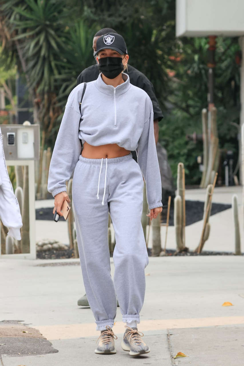 Hailey Bieber Justine Skye Out West Hollywood