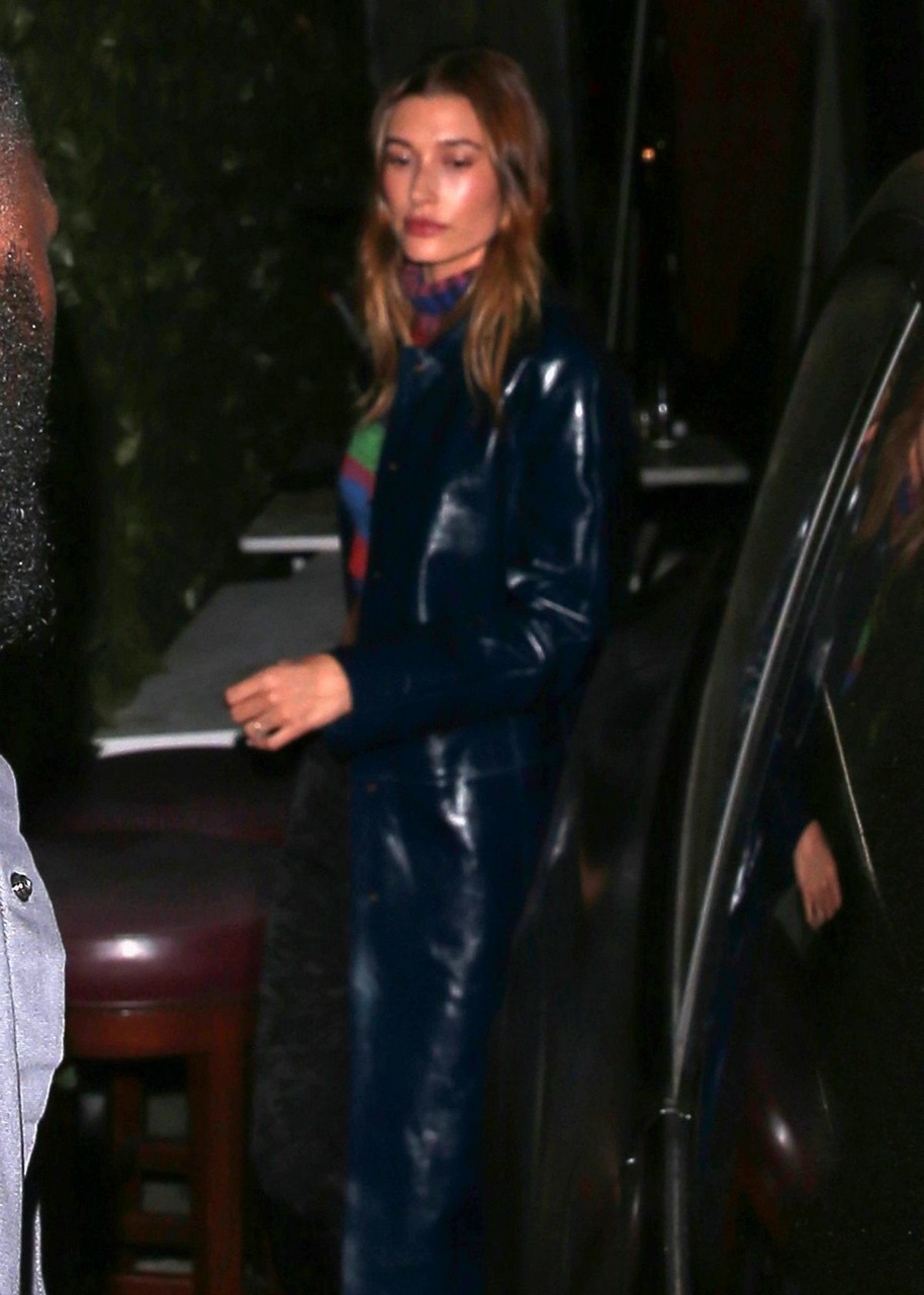 Hailey Bieber Leaves Craig S West Hollywood