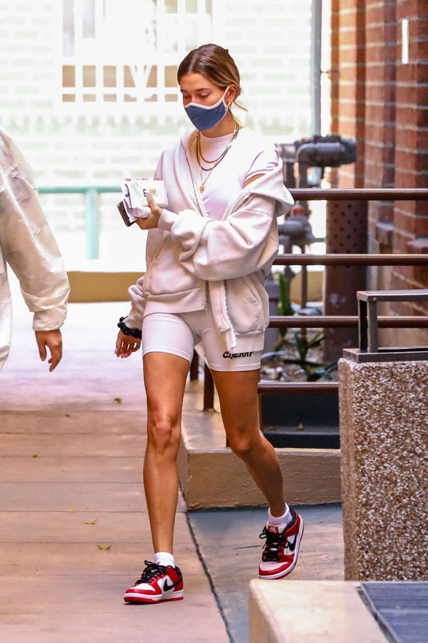 Hailey Bieber Leaves Medical Office Beverly Hills