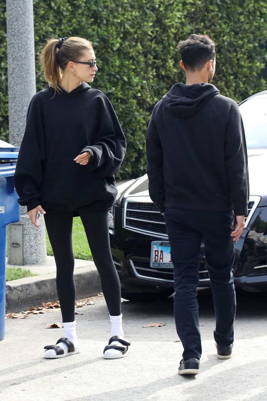 Hailey Bieber Leaves Pilates Class West Hollywod