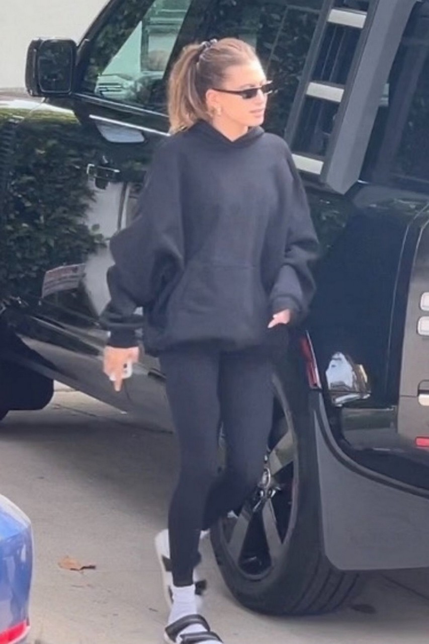 Hailey Bieber Leaves Pilates Class West Hollywod