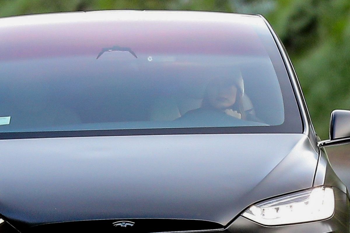 Hailey Bieber Out Driving Beverly Hills