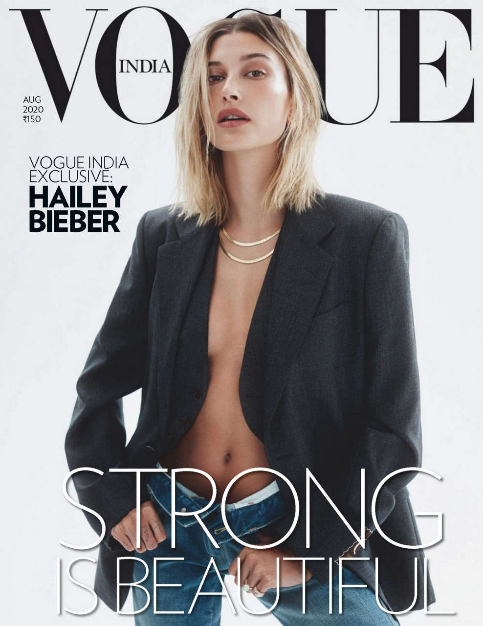 Hailey Bieber Vogue Magazine India August