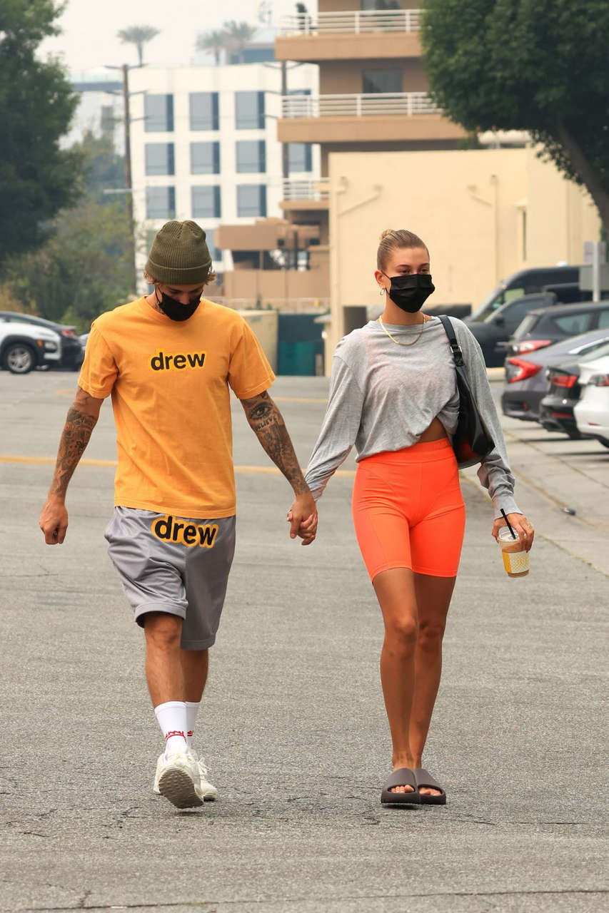 Hailey Justin Bieber Heading To Pilates Class Beverly Hills