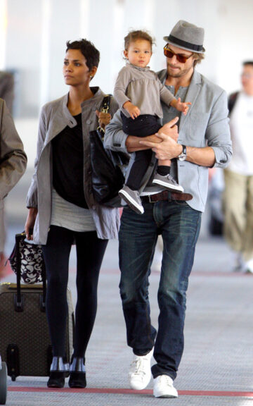 Halle Berry With Gabriel Aubry And Nahla