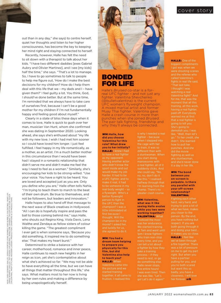 Halle Berry Women S Health Magazine Australia January