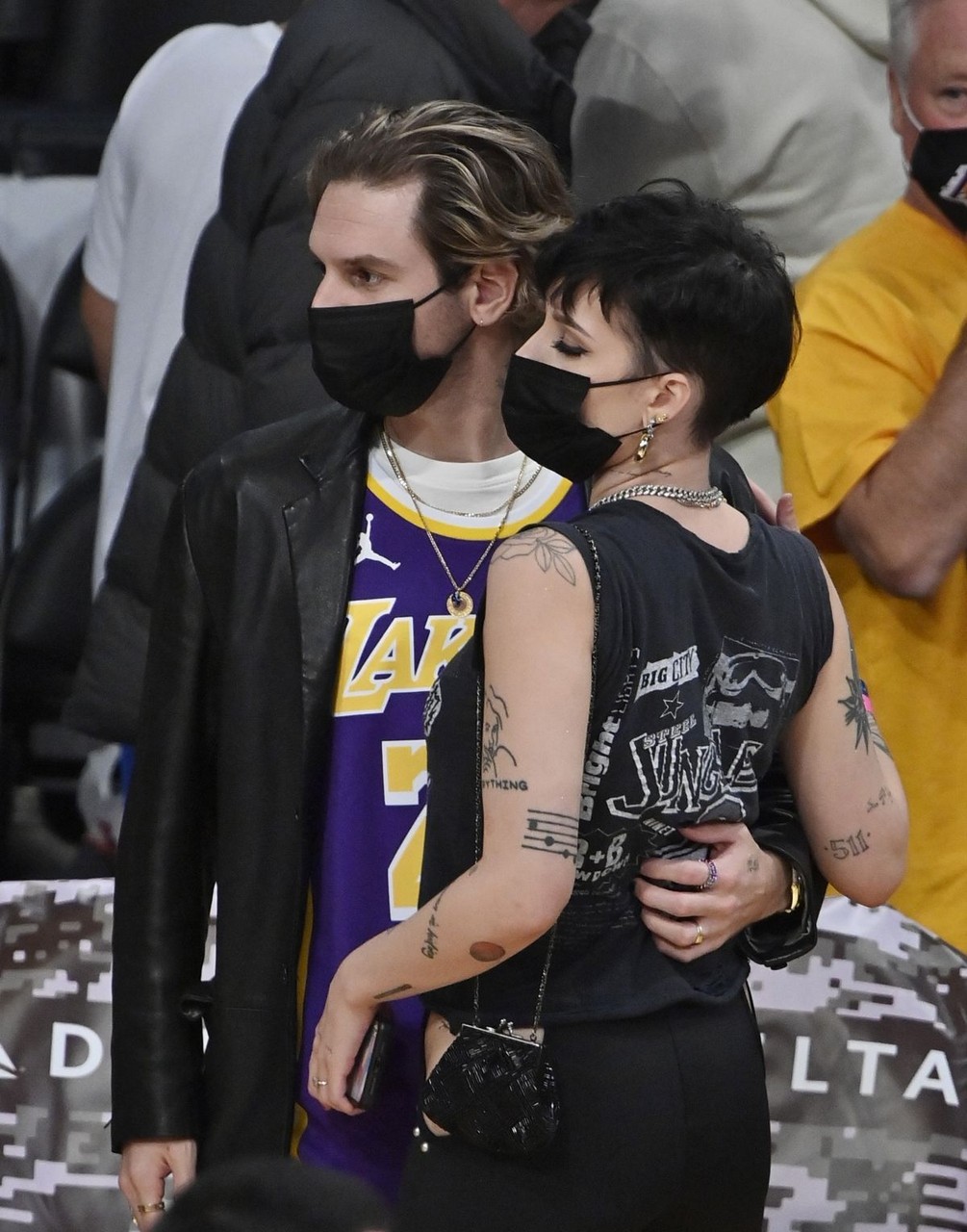 Halsey Alev Aydin Lakers Game Staples Center Los Angeles