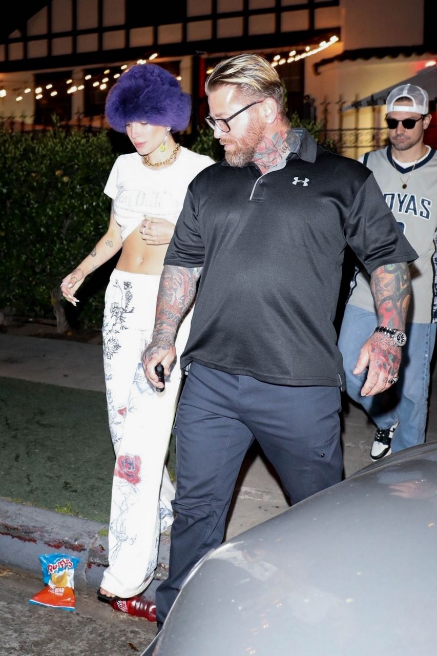 Halsey Leaves Benny Blanco S 34th Birthday Party West Hollywood