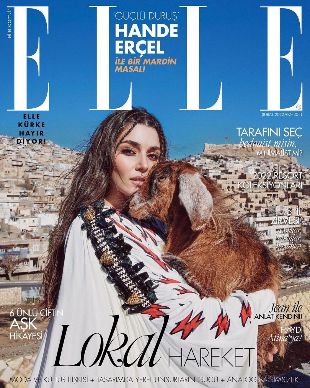 Hande Ercel Elle Magazine Turkey February