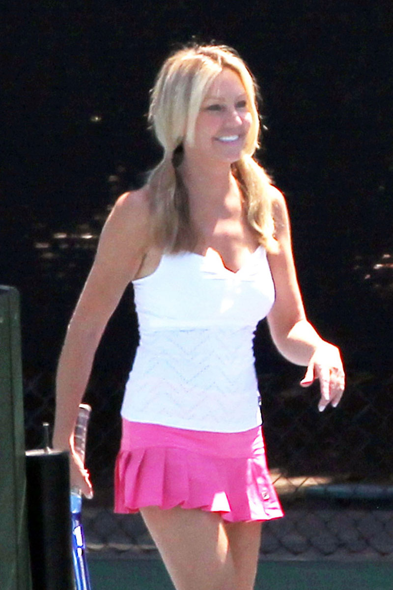 Heather Locklear Short Skirt Playibg Ttennis Malibu Country Club
