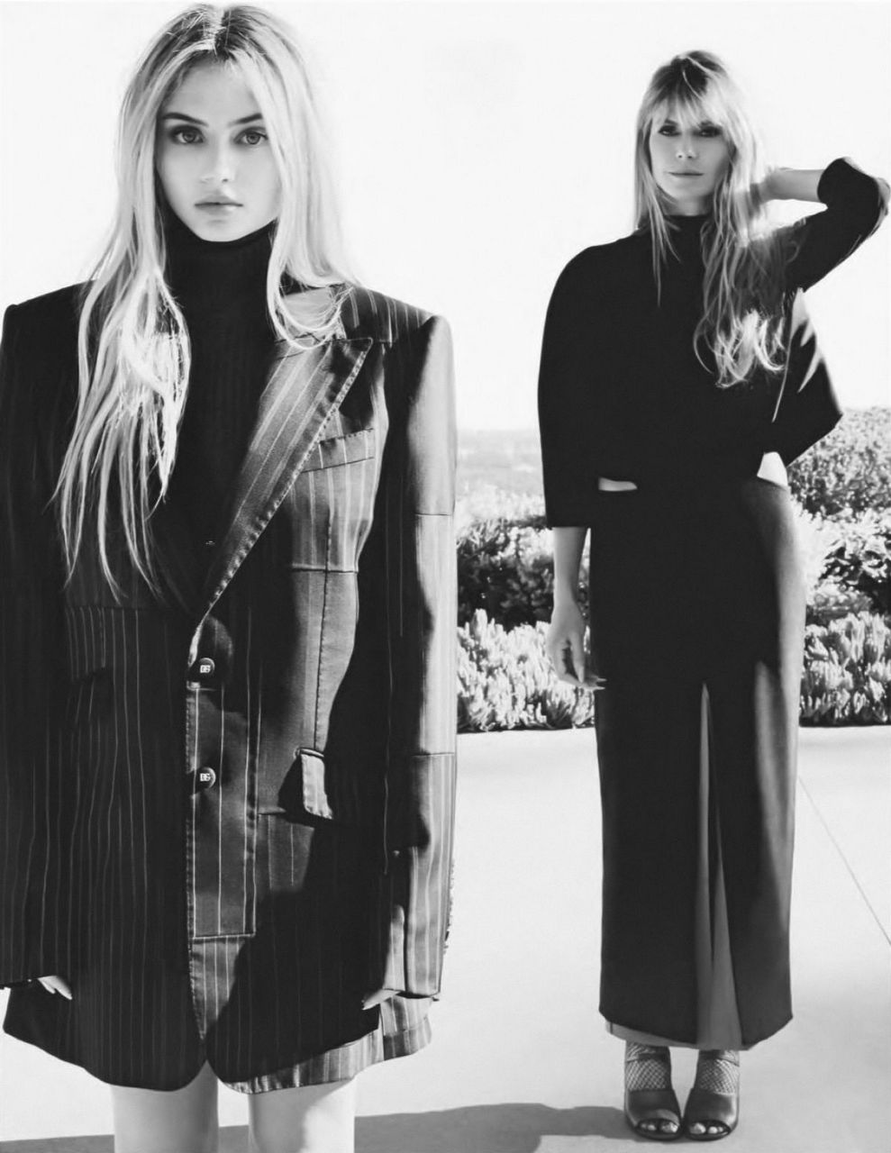 Heidi And Leni Klum For Elle Magazine Russia January