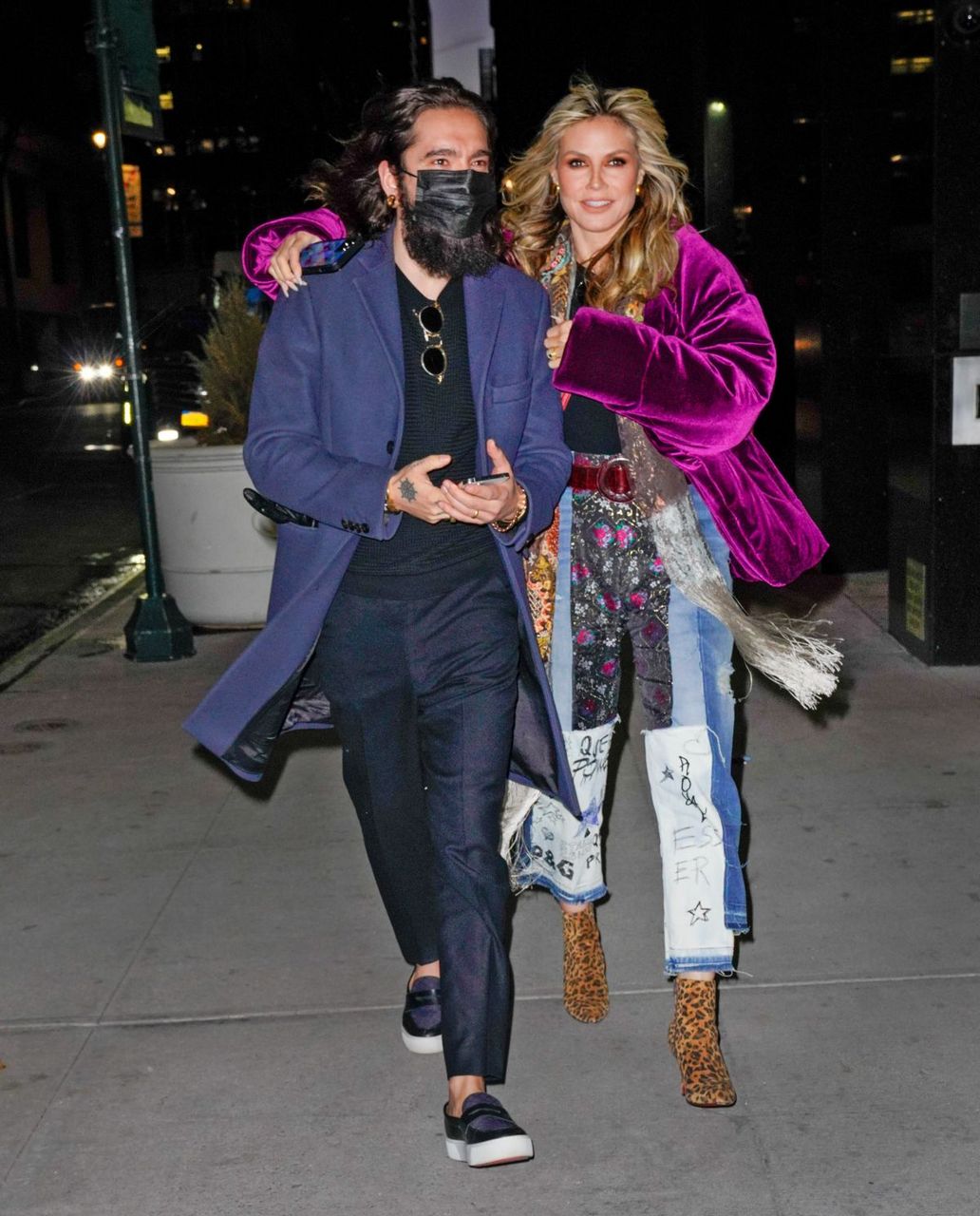Heidi Klum And Tom Kaulitz Night Out New York