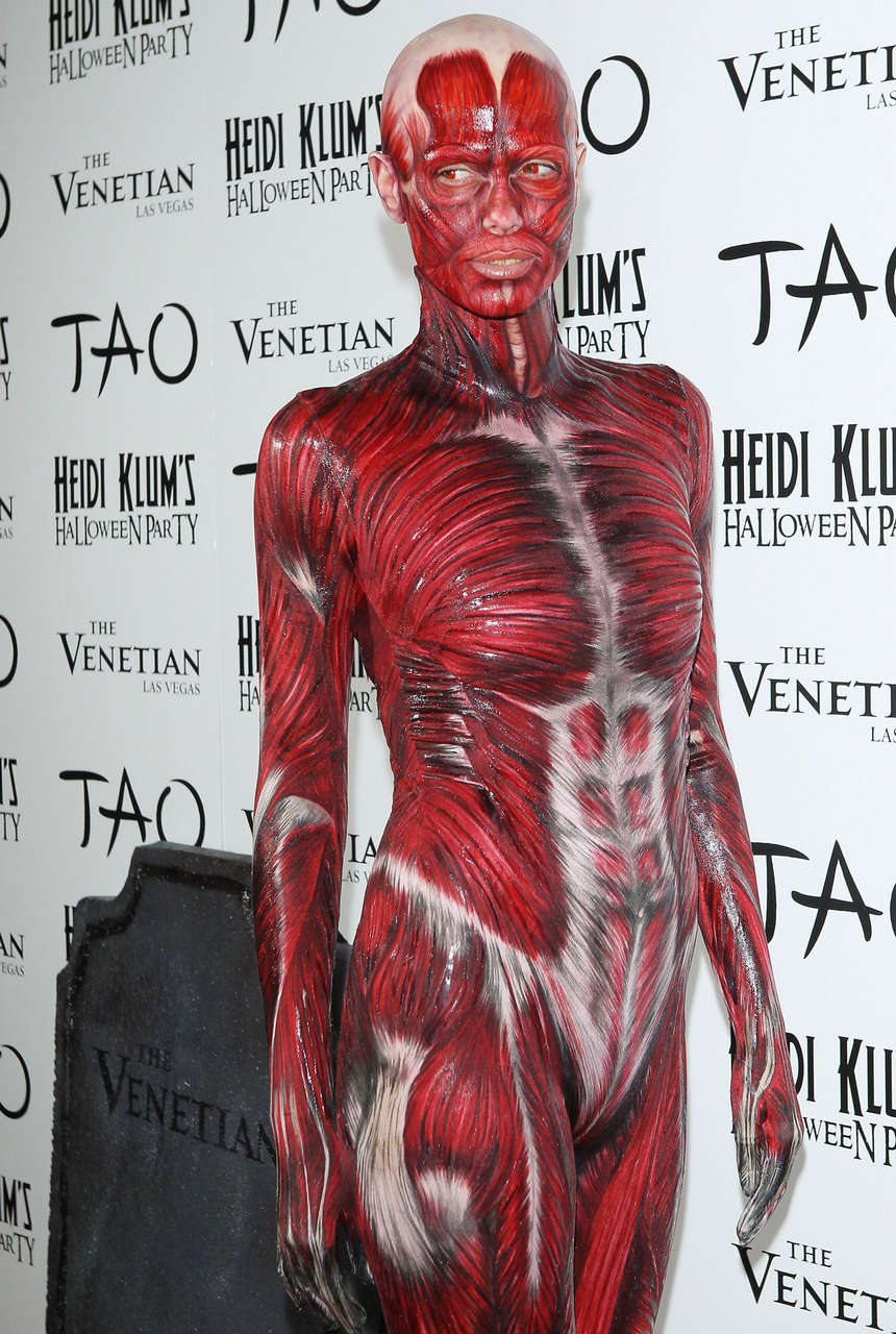 Heidi Klum Human Anatomy Haloween Costume