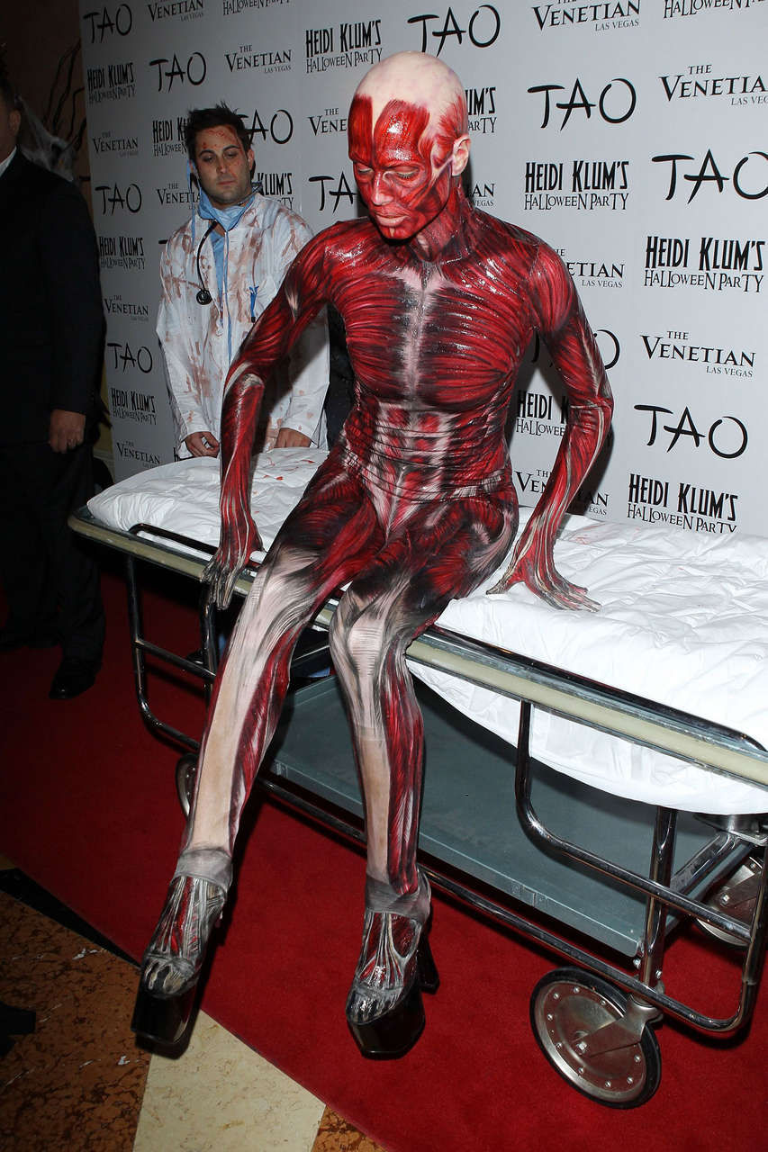 Heidi Klum Human Anatomy Haloween Costume