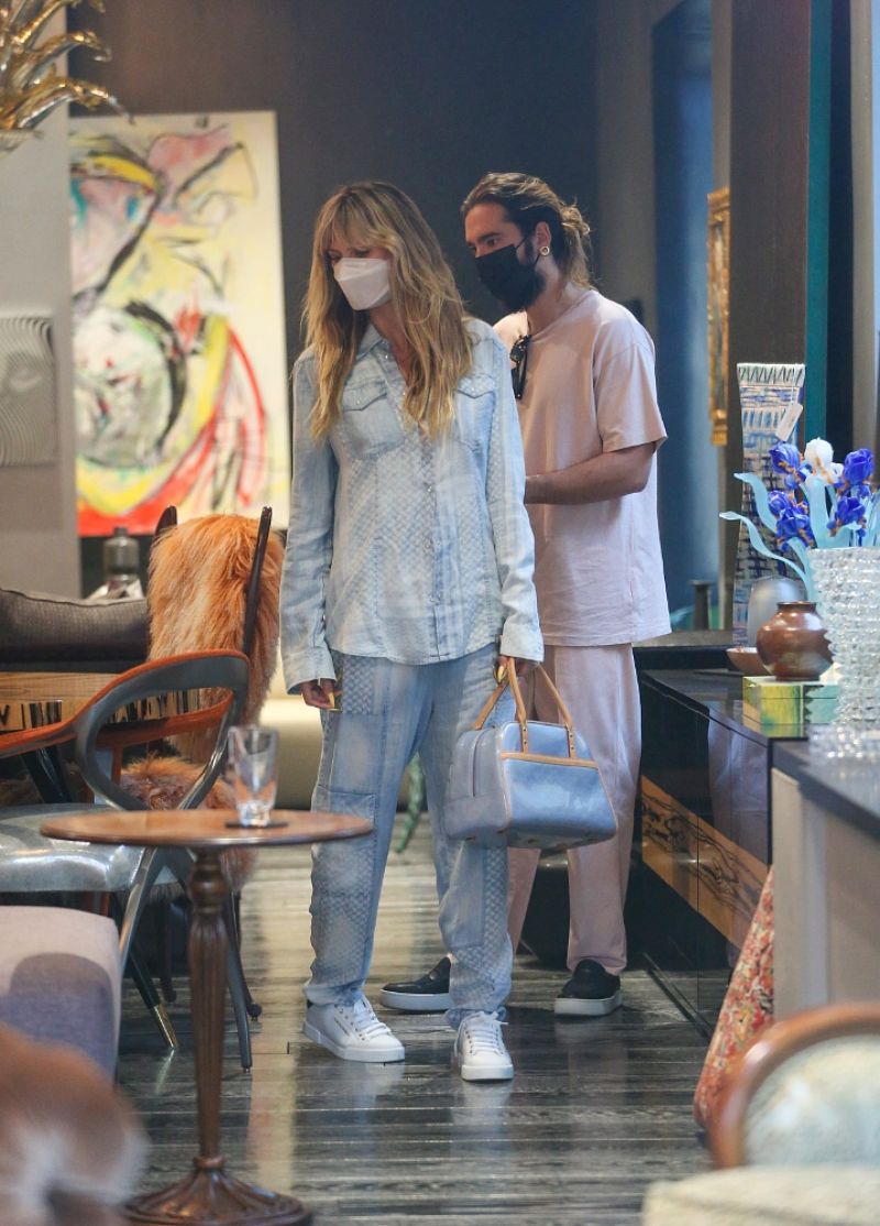 Heidi Klum Tom Kaulitz Out For Furniture Shopping Los Angeles