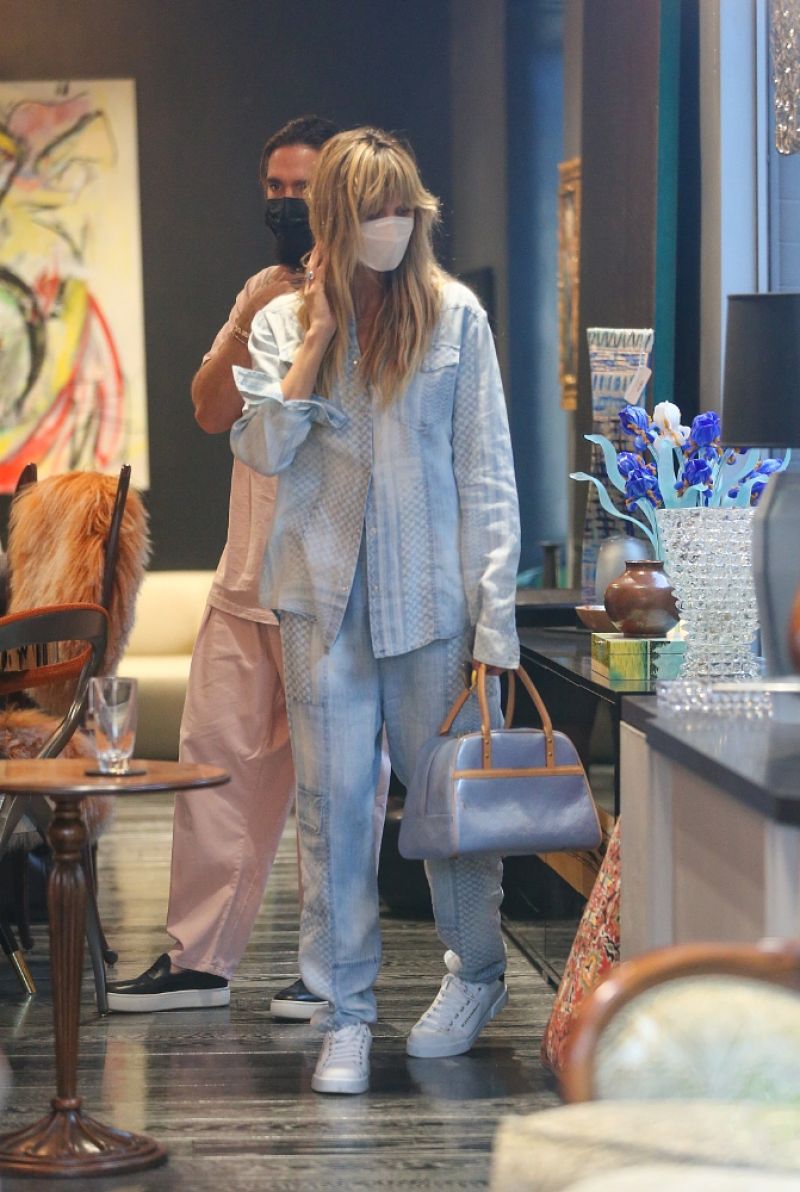 Heidi Klum Tom Kaulitz Out For Furniture Shopping Los Angeles