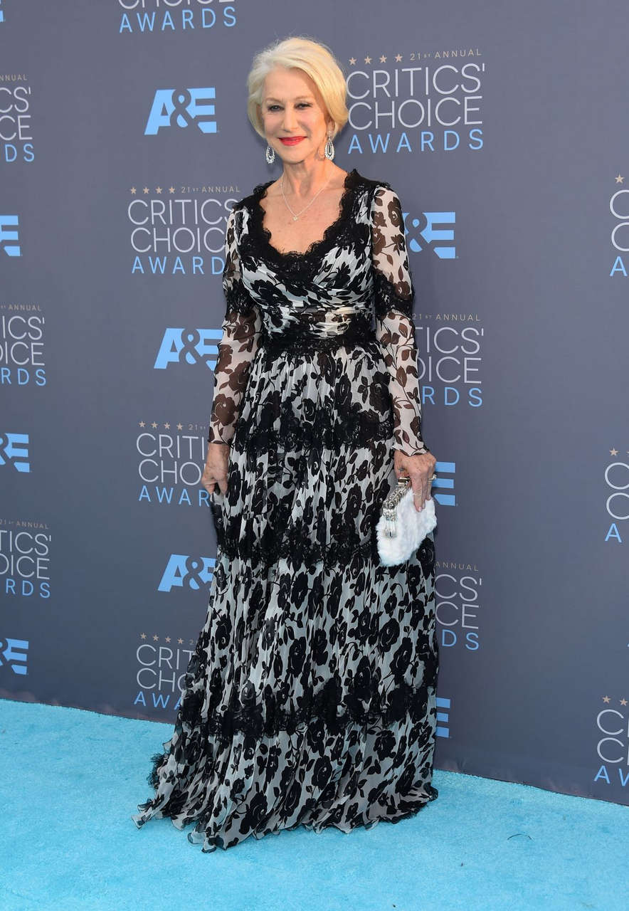 Helen Mirren Critics S Choice Awards 2016 Santa Monica