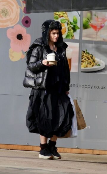 Helena Bonham Carter Out Shopping London