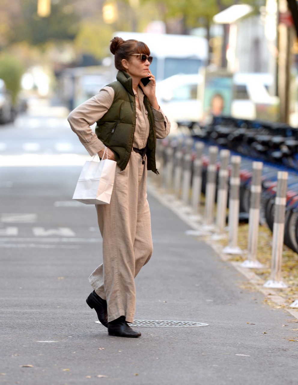 Helena Christensen Out About New York