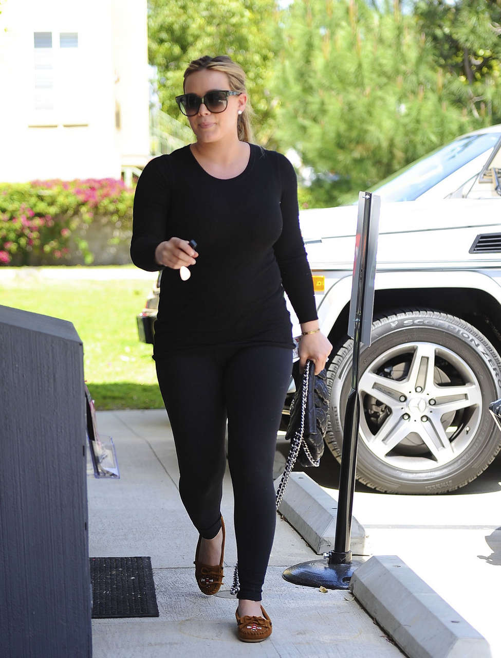 Hilary Duf Going To Pilates Class Los Angeles
