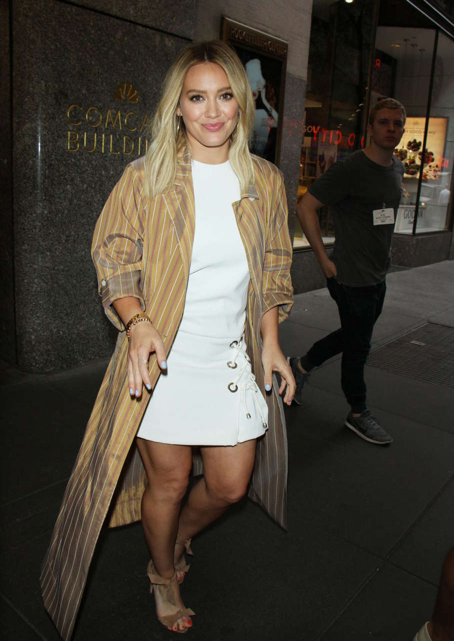Hilary Duff Leaves Her Hotel New York