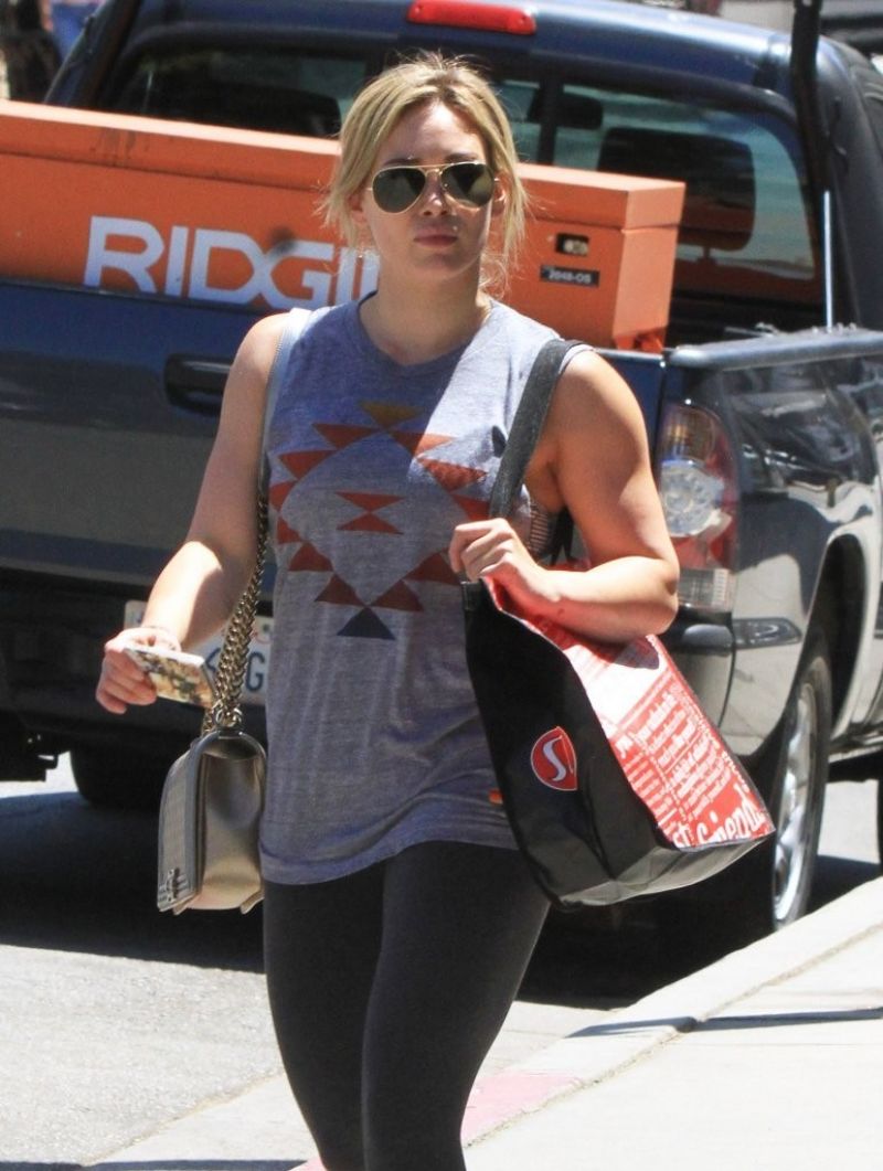Hilary Duff Out About West Hollywood