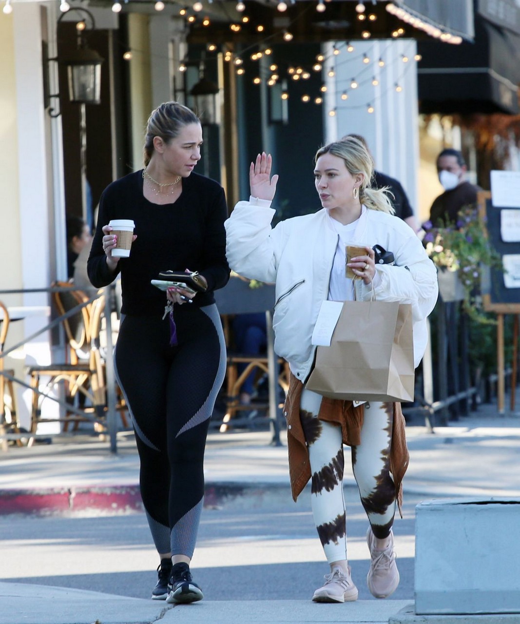 Hilary Duff Out For Coffee Sweet Butter After Workout Session Los Angeles