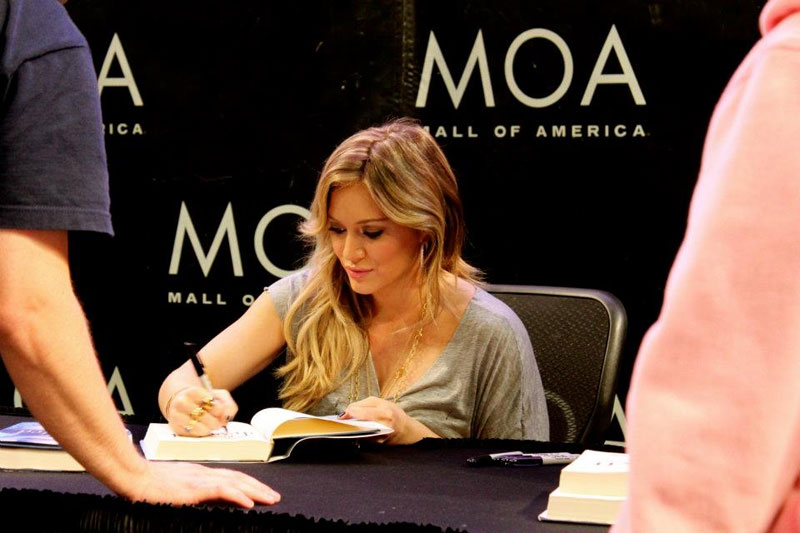 Hilary Duff Signed Book