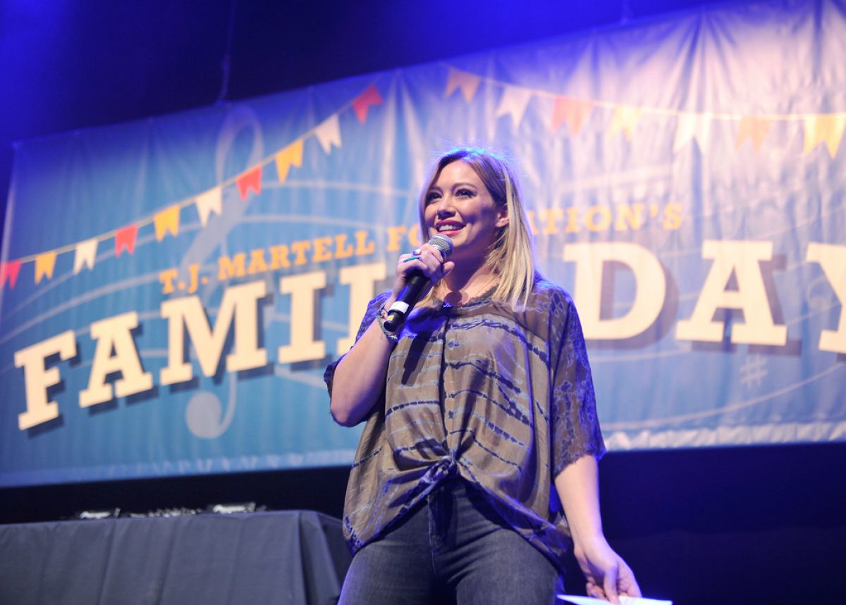 Hilary Duff T J Martell Foundations 15th Annual Family Day New York