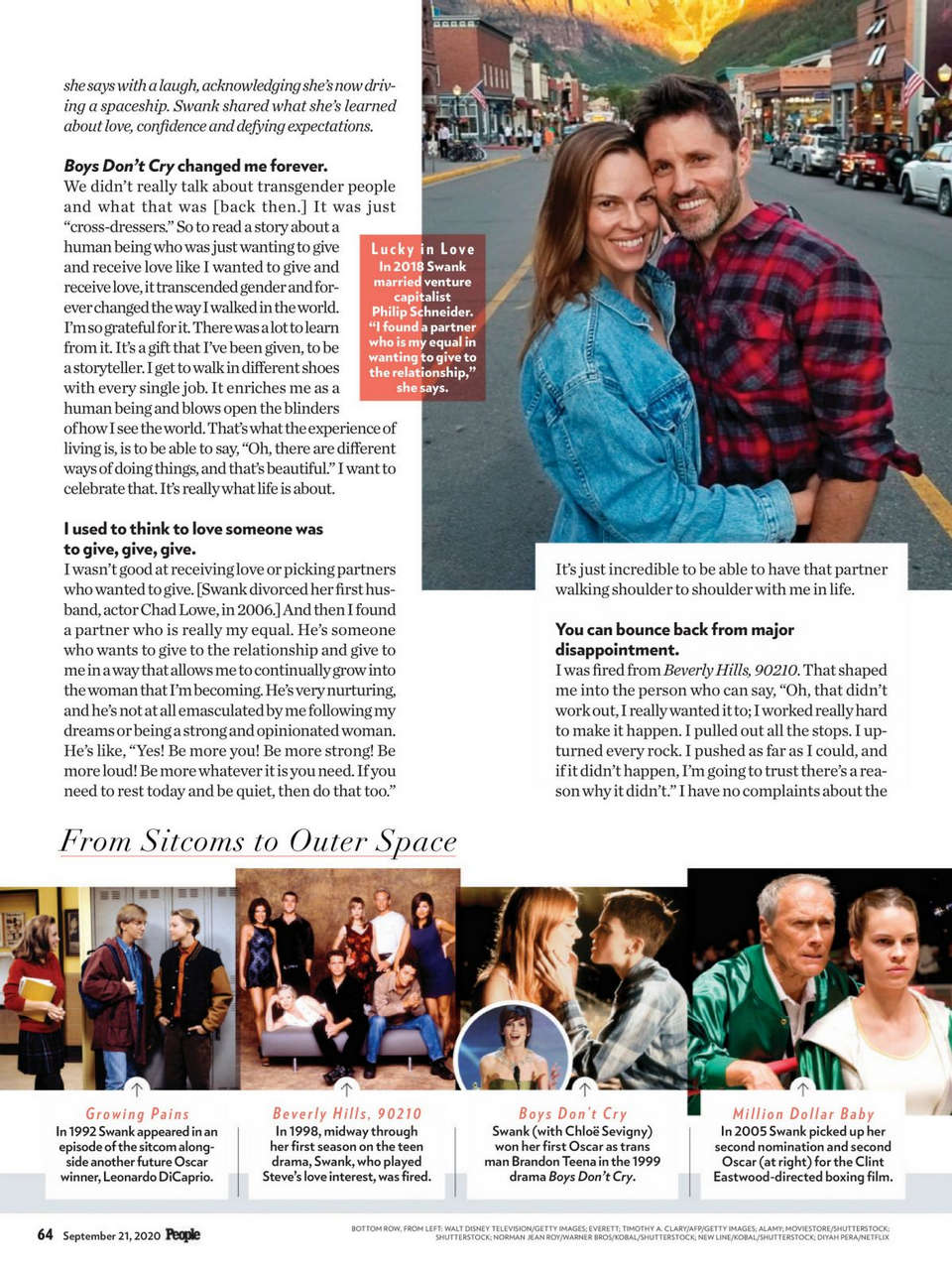 Hilary Swank People Magazine September