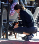 Hilary Swank Tight Leggings Outside Cafe Santa Monica