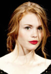 Holland Roden Poses Backstage At The Lela Rose