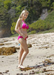 Holly Madison Pink Bikini Beach Los Angeles