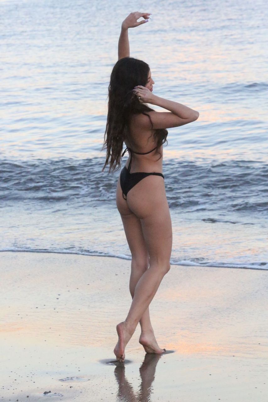 Holly Scarfone Bikini Beach Malibu