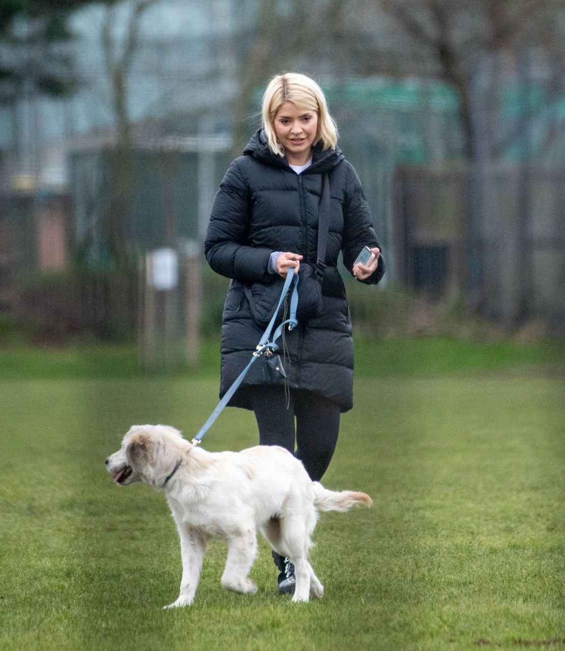 Holy Willoghby Out With Her Golden Retriever London