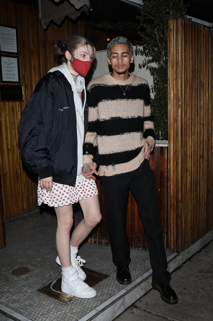 Hunter Schafer And Dominic Fike Leaves Nice Guy West Hollywood