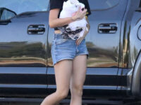 Ireland Baldwin Denim Shorts Out Los Angeles