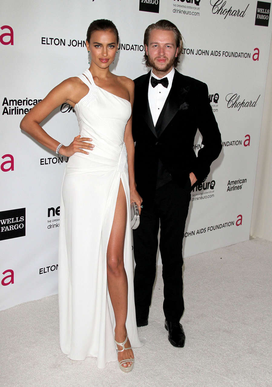 Irina Shayk Elton John Aids Foundation Academy Awards Viewing Party Beverly Hills
