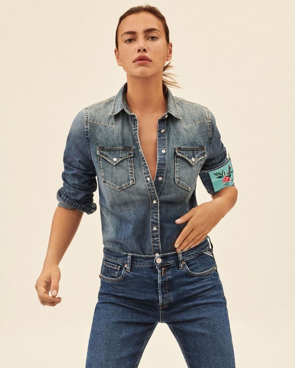 Irina Shayk For Replay Rose Label Fall Winter 2021 Collection