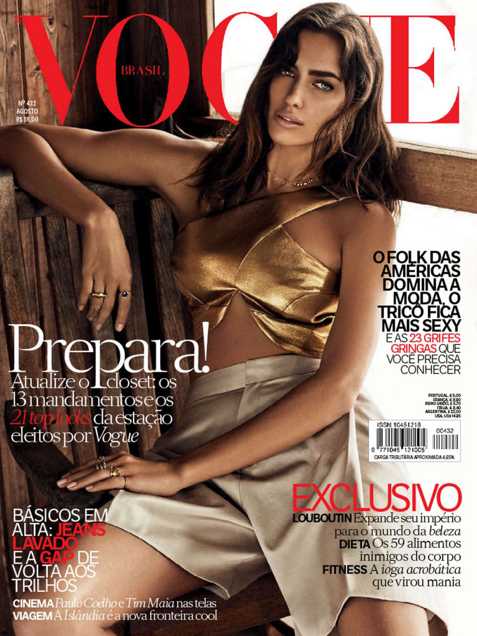 Irina Shayk Vogue Magazine Brazil August 2014 Issue