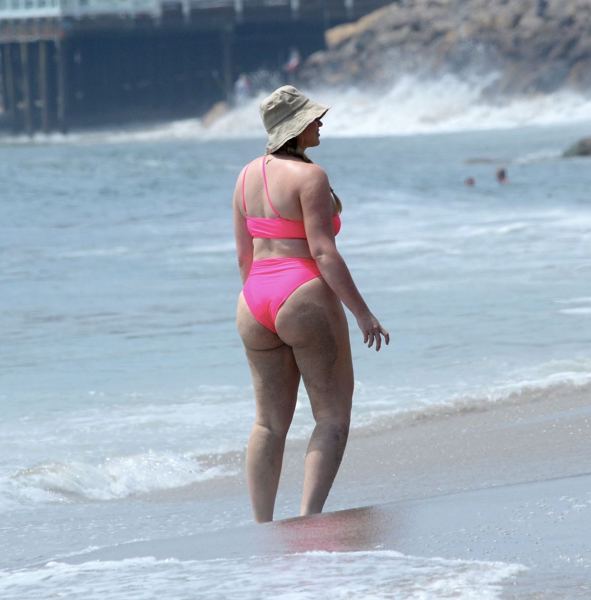 Iskra Lawrence Bikini Beach Malibu