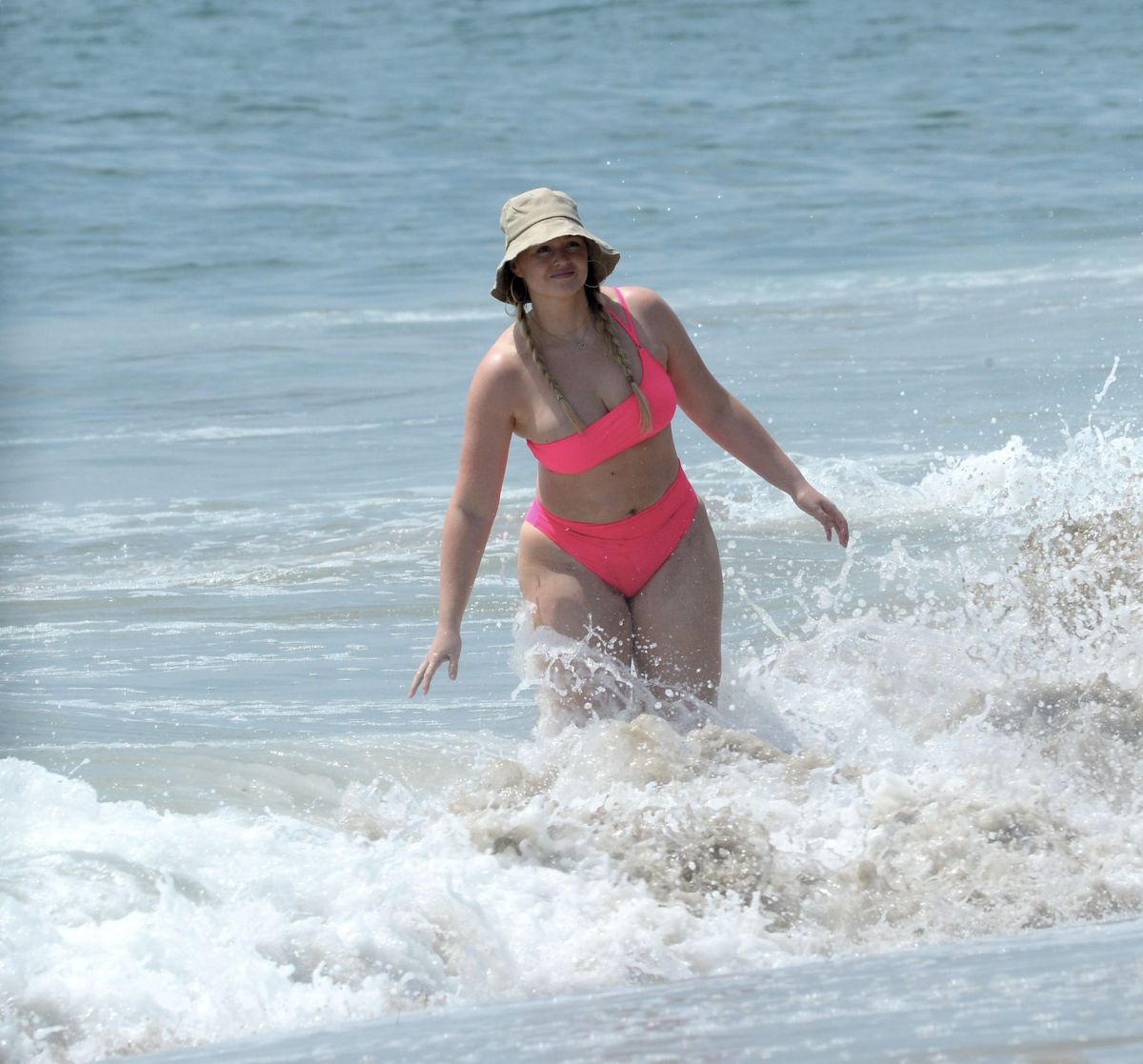 Iskra Lawrence Bikini Beach Malibu