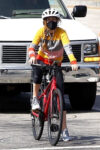 Isla Fisher Out Riding Her Bike Hollywood Hills