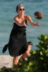 Ivanka Trump Plays Football On The Beach With Her Family Miami