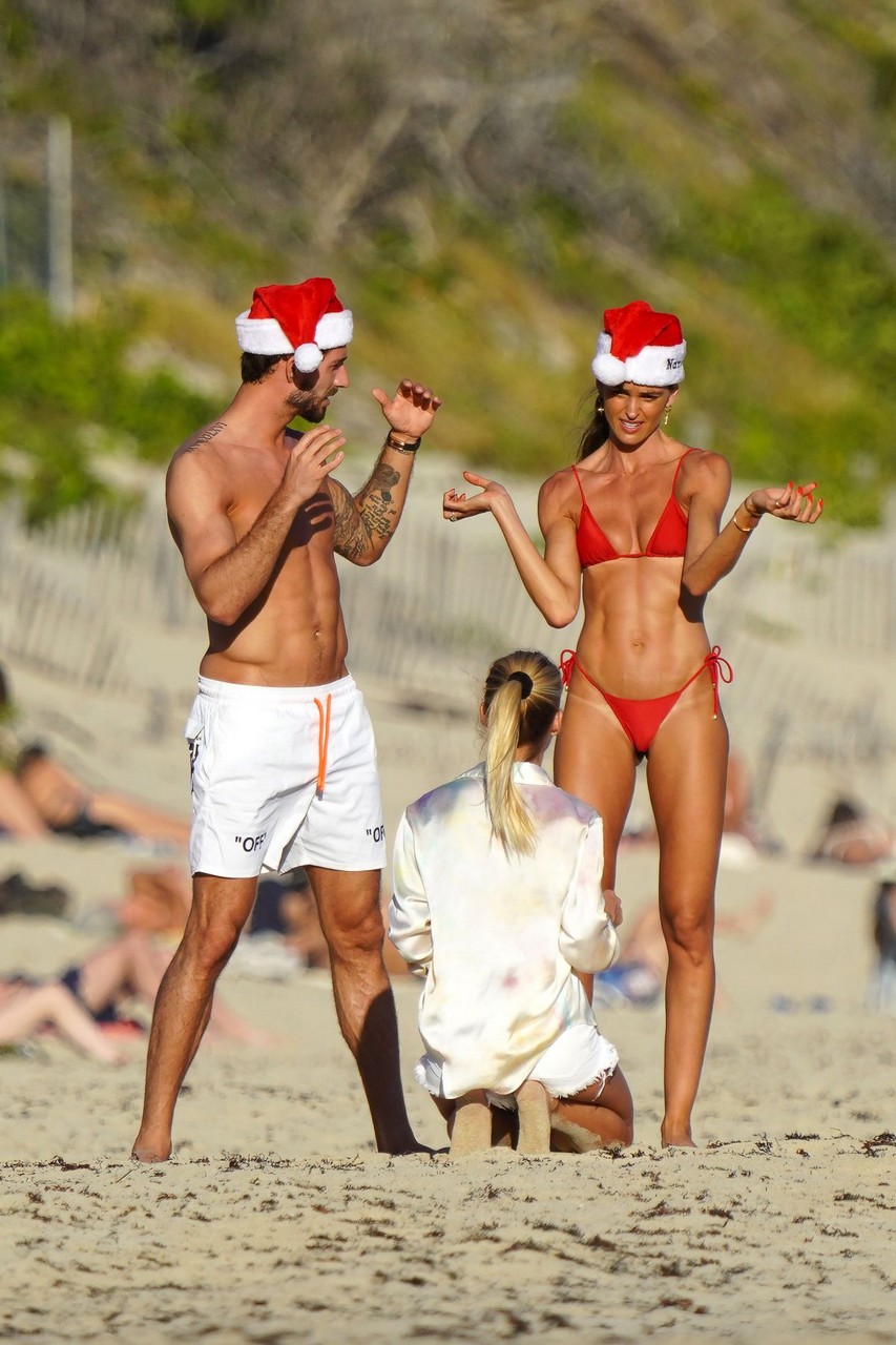 Izabel Goulart Bikini Christmas Photoshoot St Barts